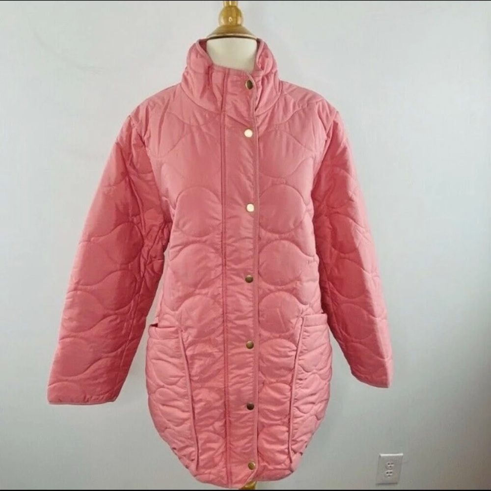 JCrew Signature Puffer Jacket Rose Pink